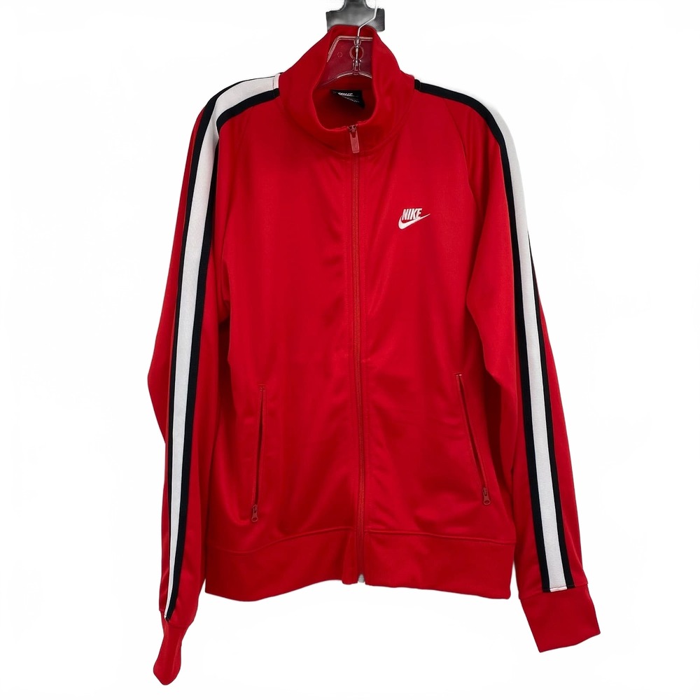 Nike Red/Black NSW Knit Warm Up Jacket | Men’s M